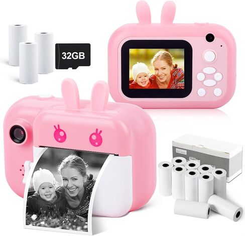 MINIBEAR Kids Instant Camera and 10 Rolls Print Paper in Kuwait