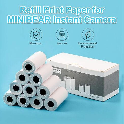 MINIBEAR Kids Instant Camera and 10 Rolls Print Paper in Kuwait