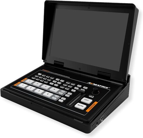 اف ماتريكس محول فيديو PVS0403U SDI/HDMI محمول، شاشة LCD FHD IPS 10.1 انش، USB لالتقاط وبث، انتقالات تي بار/تلقائي/قص، مخرج متدرج، عرض متعدد، 2PIP/POP، شعار تراكب in Saudi Arabia