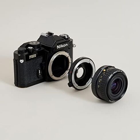 Urth Lens Mount Adapter (Manual): Compatible with Pentax K Lens to Nikon F Camera Body (with Optical Glass) in Saudi Arabia