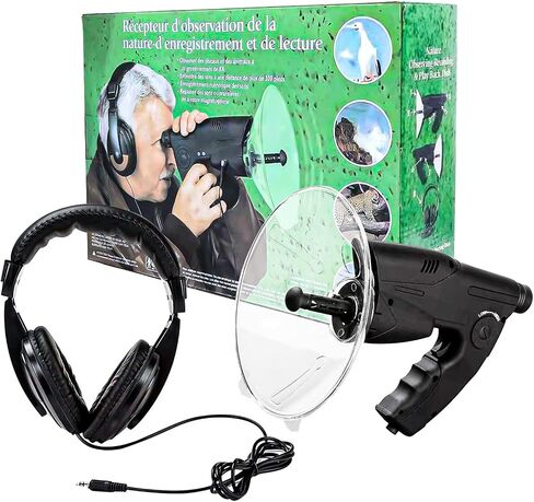 Parabolic Sound Collecting Dish Bionic Ear Mobile Device, Monocular X8 Bionic Ear Magnification Monocular Sound Amplifier, Bionic Ear Long Range Birds Listening Telescope 200M in Kuwait