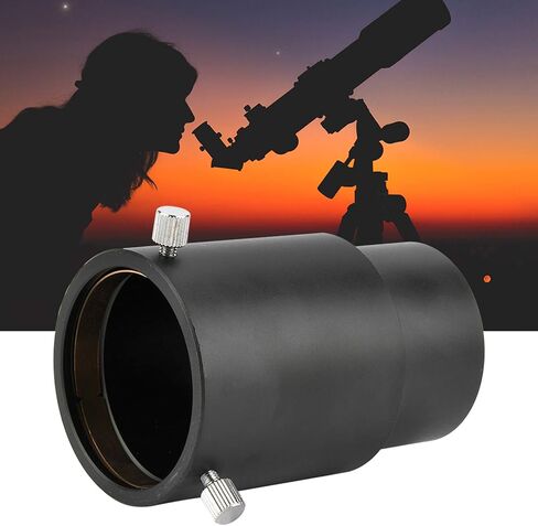 EVTSCAN Telescope Eyepiece, Extension Tube Adapter for Astronomical telescopes 60 mm 2 inch Telescope Accessories Set, Black Eyepiece Extension Tube in Saudi Arabia