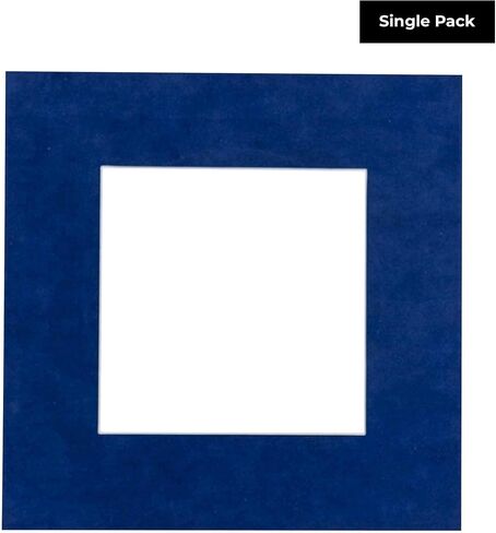 Ash Suede Acid Free 20x20 Picture Frame Mats with White Core Bevel Cut for 10x10 Pictures - Fits 20x20 Frame - One Mat - with Bag & Backing in Kuwait