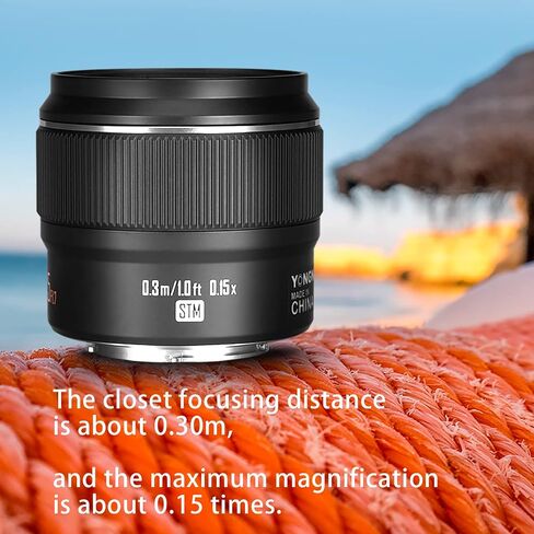 يونغنو عدسة برايم ثابتة متوسطة التركيز التلقائي YN42.5MM F1.7M II، لكاميرات مايكرو اربع ثلاثي، متوافقة مع اوليمبوس باناسونيك اسود in Saudi Arabia
