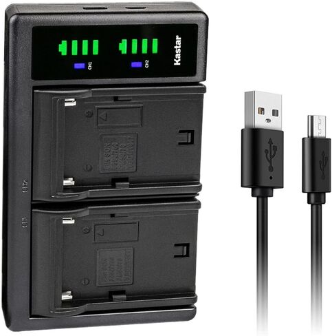 Kastar 2-Pack NP-F550 / NP-F570 Battery and LTD2 USB Charger Compatible with Blackmagic Design Video Assist 5" 12G-SDI/HDMI HDR, Assist 7" 12G-SDI/HDMI HDR, Assist 3G-SDI/HDMI 7" Recording Monitor in Saudi Arabia