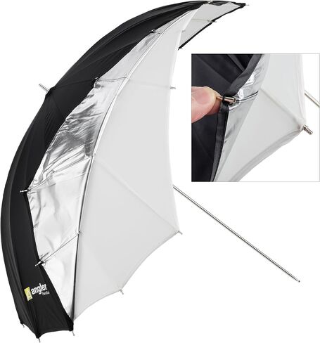 Angler ParaSail Parabolic Umbrella (White with Removable Black/Silver, 60"")" in Saudi Arabia