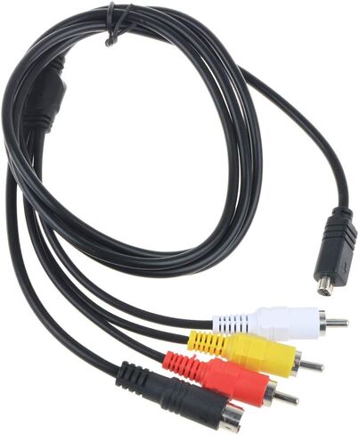J-ZMQER AV A/V TV Cable/Cord Charger Compatible with Sony HDR-HC1E HDR-HC3E DCR-HC21E DCR-DVD201E in Kuwait