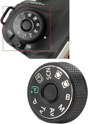 Top Cover Mode Dial for Canon 6D, Mode Dial Top Cover Plate Interface Cap Replacement Part for Canon 6D Camera Repair Accessories in Saudi Arabia