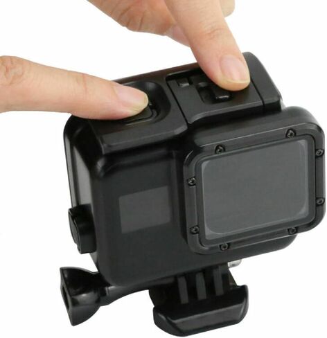 مجموعة واحدة مقاومة للماء لكامل الجسم، حافظة كاميرا واقية تعمل باللمس، باب خلفي لـ Gopro Hero 5/6/7 in Kuwait