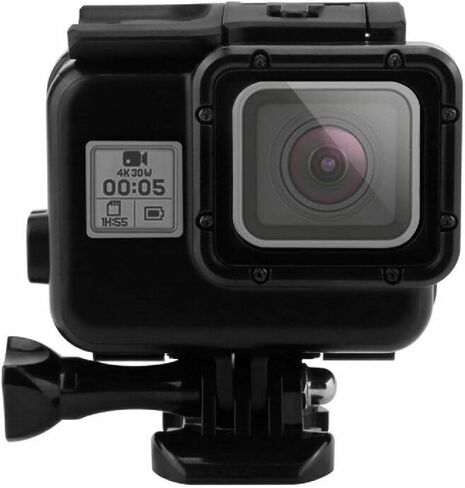 مجموعة واحدة مقاومة للماء لكامل الجسم، حافظة كاميرا واقية تعمل باللمس، باب خلفي لـ Gopro Hero 5/6/7 in Kuwait