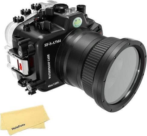 Seafrogs [40M/130FT] Underwater Camera Housing for Sony A7M4 Alpha7 IV (ILCE-7M4 /a7 IV), Waterproof Scuba Case for Sony A7M4 A7 Mark IV A74, with Standard Port in Kuwait