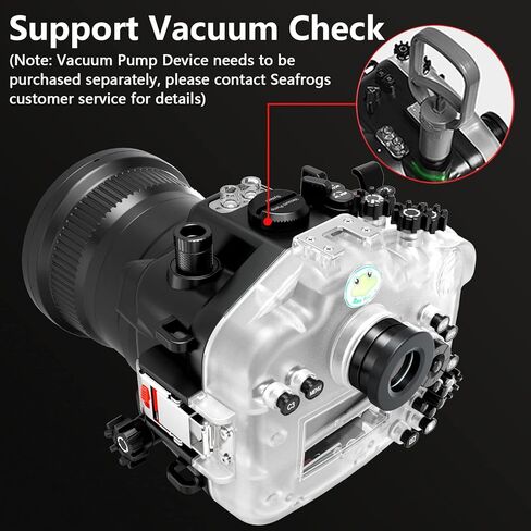 Seafrogs [40M/130FT] Underwater Camera Housing for Sony A7M4 Alpha7 IV (ILCE-7M4 /a7 IV), Waterproof Scuba Case for Sony A7M4 A7 Mark IV A74, with Standard Port in Kuwait