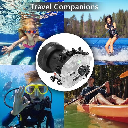 Seafrogs [40M/130FT] Underwater Camera Housing for Sony A7M4 Alpha7 IV (ILCE-7M4 /a7 IV), Waterproof Scuba Case for Sony A7M4 A7 Mark IV A74, with Standard Port in Kuwait