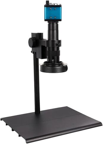 Lab Microscope Slides HD 48MP/38MP/13MP 1080P HDMI USB Electronic Digital Video Microscope Sets with 10-180X Zoom C Mount Lens Microscope Parts (Color : SC12 180X SetB 13MP) in Kuwait