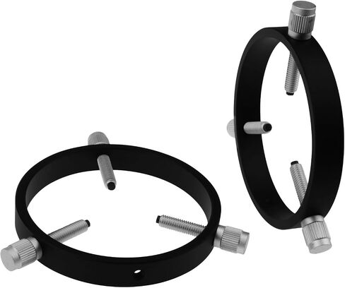 Astromania Adjustable Telescope Guide Scope Rings 127 mm Inside Diameter | For Guidescope OTAs 70-120mm Outside Diameter,Teflon Inlays - Protect Telescope,Solid Aluminum Alloy Finder-Guide Scope Rings in Saudi Arabia