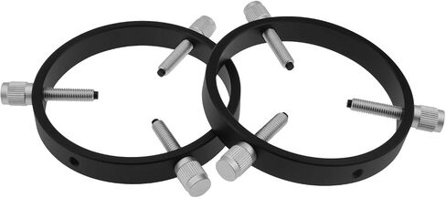 Astromania Adjustable Telescope Guide Scope Rings 127 mm Inside Diameter | For Guidescope OTAs 70-120mm Outside Diameter,Teflon Inlays - Protect Telescope,Solid Aluminum Alloy Finder-Guide Scope Rings in Saudi Arabia