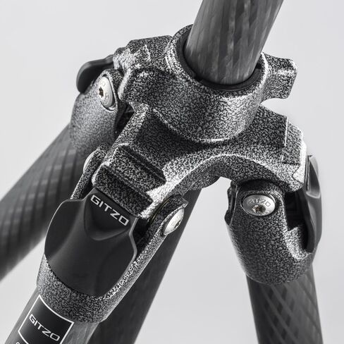 Gitzo GT3542L Professional Photography Tripod, Mountaineer, Series 3, 4 أقسام طول, لكاميرا DSLR, Refflex Camcorder, حامل ثلاثي لكاميرات الفيديو والكاميرات, في ألياف الكربون - رمادي/اسود in Kuwait