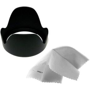 Nikon Normal AF Nikkor 50mm f/1.8D Pro Digital Lens Hood (Flower Design) (52mm) + Nwv Direct Microfiber Cleaning Cloth. in Saudi Arabia