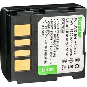 Kastar BN-VF707 Battery 1-Pack Replacement for JVC BN-VF707 BN-VF707U BN-VF707UE BN-VF707US BN-VF714 BN-VF714U BN-VF714UE BN-VF714US BN-VF733 BN-VF733U BN-VF733UE BN-VF733US Battery, AA-VF7U Charger in Kuwait