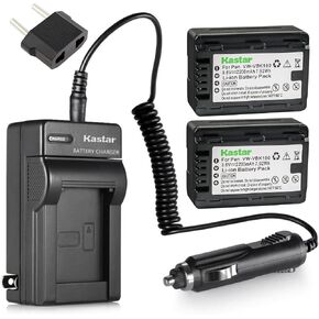 Kastar Battery 2X and Charger Replacement for Panasonic VW-VBK180 and HC-V10 HC-V100 HC-V700 HDC-HS60 HDC-SD40 HDC-SD60 HDC-SD80 SDR-T50K SDR-T55 SDR-T55K SDR-T70 SDR-T70K SDR-T71 SDR-T71K SDR-T76K in Saudi Arabia