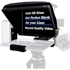 ToucLait 12" Aluminum Teleprompter for Tablet DSLR Cameras, APP Compatible with iPad/Android, Professional Prompting Tool for Vloggers and Media Practitioners with Carry Case in Saudi Arabia