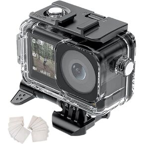 FitStill Waterproof Case for DJI Osmo Action 3 Camera, 40M/197FT Diving Housing Protective Shell Underwater Accessories Kit in Kuwait