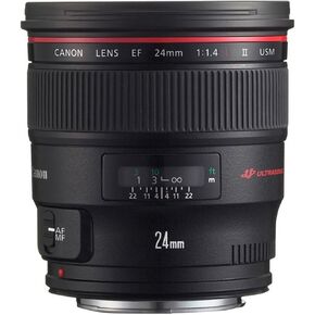 Canon EF 24mm f/1.4L II USM Wide Angle Lens - Fixed - 2750B002 , Black in Kuwait