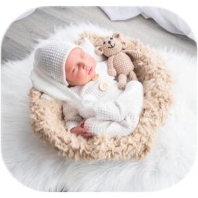 Newborn Photoshoot Outfits Props - 2 Pack Baby Boy Girl Photo Props in Saudi Arabia