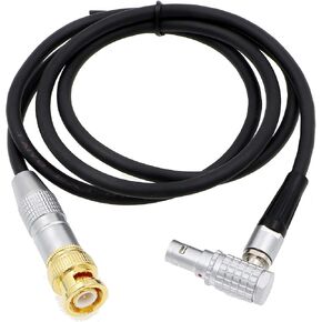 Uonecn Time Code TC Cable BNC Male to Right Angle 0B 5 Pin Male for ARRI Alexa Sound Device 39'' in Kuwait
