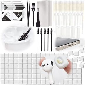 169 قطعة من NAYZWOK لمجموعة أدوات تنظيف Airpod، ومجموعة تنظيف iPhone لمنفذ الشحن، ومجموعة تنظيف سماعات الأذن لأجهزة Airpod Pro، وسماعات الأذن، وGalaxy Buds، ومنظف سماعات iPhone، ومعجون تنظيف سماعات الأذن، وهدايا للنساء in Kuwait
