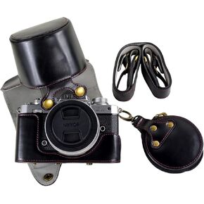 Rieibi Z fc Zfc Camera Case, PU Leather Case with Strap for Nikon Z fc Zfc 28mm f/2.8 SE, 16-50mm f/3.5-6.3 Lens in Kuwait