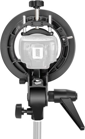 نيوير حامل قوس من النوع S مع الأجراس جبل لـ Speedlite Flash Snoot Softbox جمال طبق عاكس مظلة in Kuwait