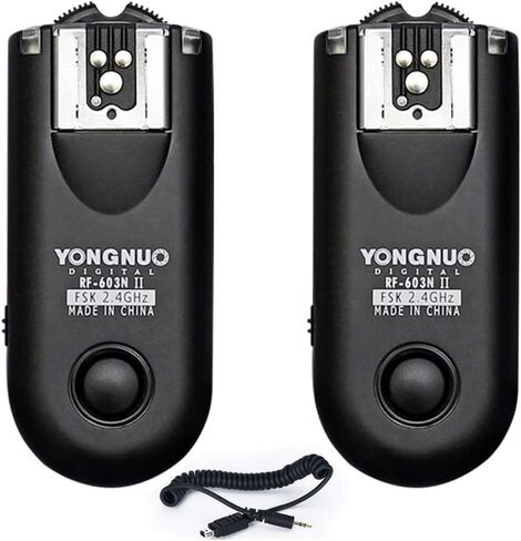 YONGNUO RF-603II N3 Wireless Shutter Release, Flash Trigger for Nikon DSLR D90 D600 D7100 D7000 D5100 D5000 D3100 D3000 in Saudi Arabia