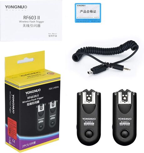 YONGNUO RF-603II N3 Wireless Shutter Release, Flash Trigger for Nikon DSLR D90 D600 D7100 D7000 D5100 D5000 D3100 D3000 in Saudi Arabia
