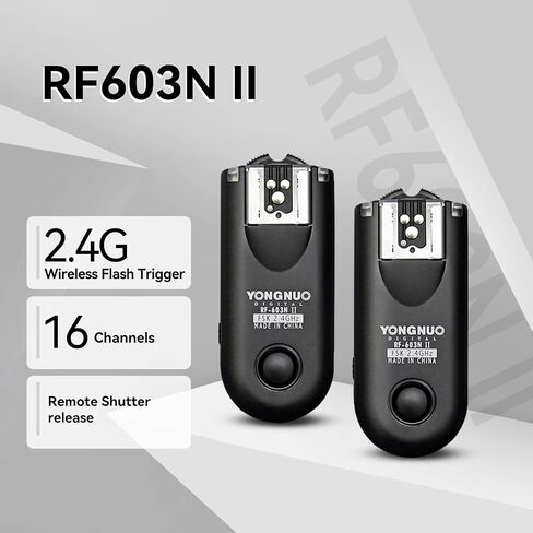YONGNUO RF-603II N3 Wireless Shutter Release, Flash Trigger for Nikon DSLR D90 D600 D7100 D7000 D5100 D5000 D3100 D3000 in Saudi Arabia