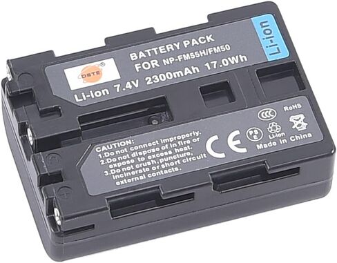 DSTE Replacement for NP-FM50 Li-ion Battery Compatible Sony CCD-FRV DCR-PC DCR-TRV DCR-DVD DSR-PDX GV HVL Series Camera Camcorder as NP-FM30 NP-FM51 NP-QM50 NP-QM51 NP-FM55H in Saudi Arabia