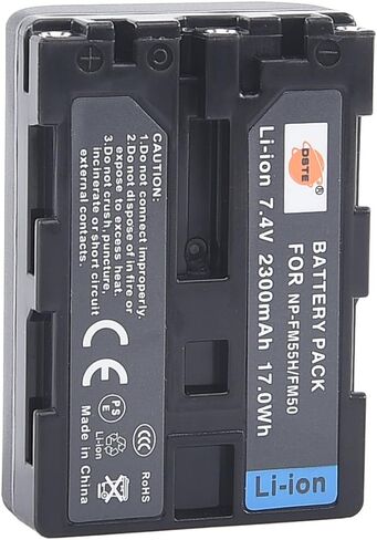 DSTE Replacement for NP-FM50 Li-ion Battery Compatible Sony CCD-FRV DCR-PC DCR-TRV DCR-DVD DSR-PDX GV HVL Series Camera Camcorder as NP-FM30 NP-FM51 NP-QM50 NP-QM51 NP-FM55H in Saudi Arabia