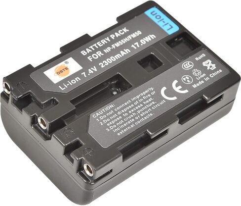 DSTE Replacement for NP-FM50 Li-ion Battery Compatible Sony CCD-FRV DCR-PC DCR-TRV DCR-DVD DSR-PDX GV HVL Series Camera Camcorder as NP-FM30 NP-FM51 NP-QM50 NP-QM51 NP-FM55H in Saudi Arabia