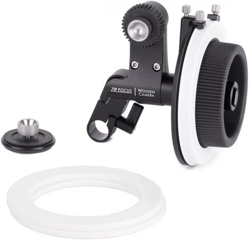 Wooden Camera Zip Focus, Single Rod 15mm Lightweight Follow Focus with 1:1 Gear Ratio.8 Mod Cine Lens Gear and Friction Gear, Fits All Lenses (15mm LW) in Kuwait