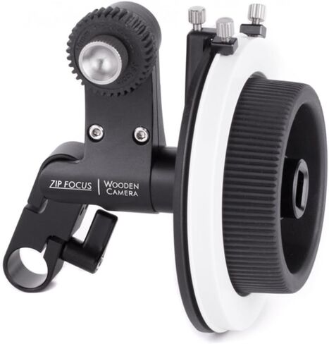 Wooden Camera Zip Focus, Single Rod 15mm Lightweight Follow Focus with 1:1 Gear Ratio.8 Mod Cine Lens Gear and Friction Gear, Fits All Lenses (15mm LW) in Kuwait