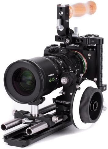 Wooden Camera Zip Focus, Single Rod 15mm Lightweight Follow Focus with 1:1 Gear Ratio.8 Mod Cine Lens Gear and Friction Gear, Fits All Lenses (15mm LW) in Kuwait