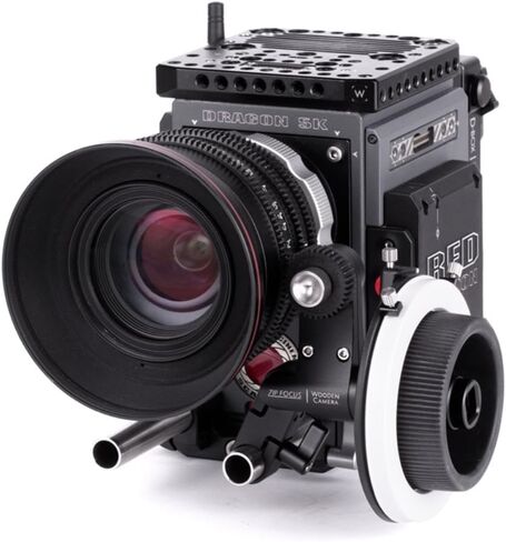 Wooden Camera Zip Focus, Single Rod 15mm Lightweight Follow Focus with 1:1 Gear Ratio.8 Mod Cine Lens Gear and Friction Gear, Fits All Lenses (15mm LW) in Kuwait