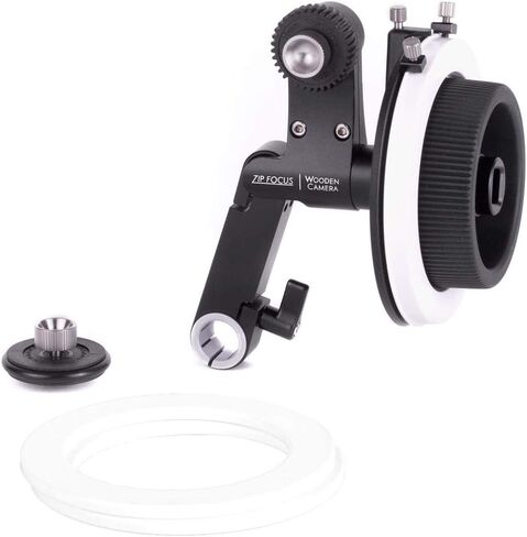 Wooden Camera Zip Focus, Single Rod 15mm Lightweight Follow Focus with 1:1 Gear Ratio.8 Mod Cine Lens Gear and Friction Gear, Fits All Lenses (15mm LW) in Kuwait