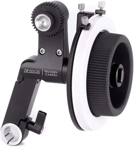 Wooden Camera Zip Focus, Single Rod 15mm Lightweight Follow Focus with 1:1 Gear Ratio.8 Mod Cine Lens Gear and Friction Gear, Fits All Lenses (15mm LW) in Kuwait
