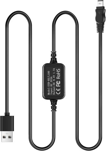 تي كيه دي واي سلك طاقة AC-L100 USB لشاحن كاميرا فيديو سوني هاندي كام، محول طاقة ACL100 لـ DCR TRV128 TRV103 TRV130، CCD-TRV108 TRV308 بديل AC-L10A L10B L15A L15B L100A L100B L100C. in Kuwait