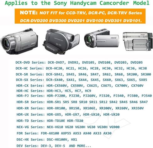 TKDY AC-L200 ACL200 USB Power Cord for Sony Handycam Camcorder Charger DCR-SX40 DCR-SX44 DCR-SR45 DCR-SR47 DCR-SX63 DCR-SX65 DCR-SX85 DCR-DVD105 DVD108 DVD610 DCR-SR62 DCR-SR68 Power Adapter. in Kuwait