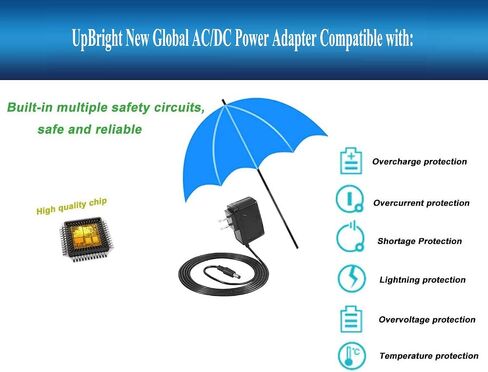 اب برايت محول تيار متردد/تيار مستمر 6 فولت بديل لكاميرا الفيديو باناسونيك PV-L352 D PV-L353 D PV-L354 D PV-L352D PV-L353D PV-L354D PVL352 D PVL353 D PVL354D PVL854D PV-L858D PVL858 ايت in Saudi Arabia