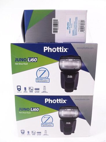 Phottix Juno Li60 Lithium Battery Hot Shoe Flash 2 Pack + Odin II Tx Combo for Sony in Saudi Arabia