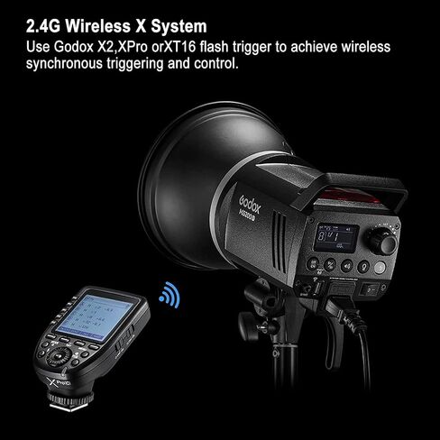 Godox MS200-V MS200V 200W Compact Studio Strobe Flash Light,GN53 0.1-1.8S Recycle Time,2.4G X System,Bowens Mount with 10W LED Modeling Lamp for Wedding,Portrait,Fashion,Product,Studio Photography Etc in Saudi Arabia