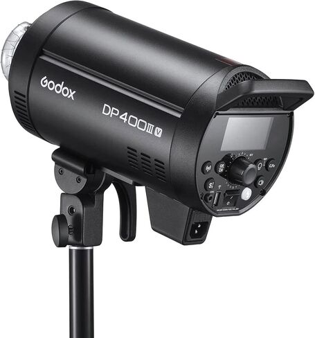 Godox DP400IIIV Studio Flash 400Ws, GN87 5600±200K 2.4G X System 1/2000-1/800s Bowens Mount, Strobe Flash Monolight for Portrait, Fashion, Wedding, Product Photography in Saudi Arabia
